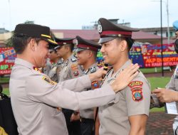 Kapolres Batu Bara AKBP Jose DC Fernandes SIK, Pimpin Upacara Apel Kenaikan Pangkat 34 Personil Periode 1 Januari 2023 Di Jajaran Polres Batu Bara
