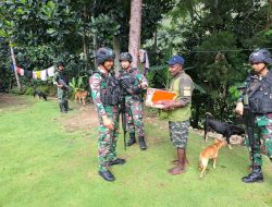Atasi Kendala Belajar Mengajar, Satgas Yonif Raider 142/KJ Lakukan Komsos Dengan Tenaga Pendidik
