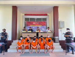 PRESS RELEASE AKHIR TAHUN 2022 POLRES KAYONG UTARA UNGKAP 77 KASUS