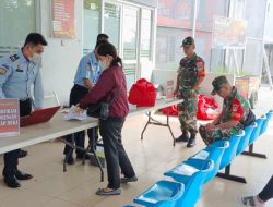 Koramil 12 Serangbaru Bersama Kepala Lapas Perketat Pengawasan Bagi Pengunjung