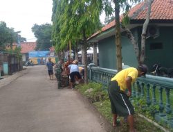 Ajak Masyarakat Untuk Sehat Babinsa Koramil 11 Pebayuran Melalui Kerja Bakti Ciptakan Lingkungan Bersih