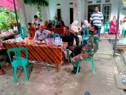 Melalui Acara Pernikahan warga Binaanya Babinsa Koramil 13 Kedungwaringin Melaksanakan Ajangsana