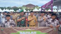 Camat Cisoka, Kapolsek Cisoka Dan Danramil Cisoka Pimpin Defile Kafilah MTQ