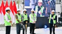 Presiden Jokowi Lakukan Topping Off Indoor Multifunction Stadium (IMS) Gelora Bung Karno