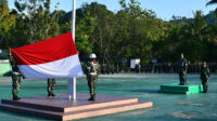 Kepala Staf Korem 181/PVT Memimpin Upacara Tujuh Belasan Bulan Januari 2023