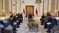 Bersama Jokowi, Puan Terima Kedatangan Ketua Parlemen Korsel di Jakarta