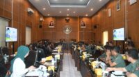 Danrem 074/Wrt Beserta Staf Sambut Kunjungan Komisi I DPR RI