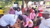 Satgas Pamtas Yonif 132/BS Dan Masyarakat Distrik Mannem Gelar Senam Bersama