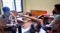 Kapolsek Nagrak Iptu Teguh Putra Hidayat, Tangkap Pelaku Penusukan Ketua RT Didesa Cisarua, Diduga Pelaku Depresi