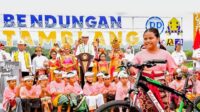 Presiden Jokowi Bersama Pelajar Buleleng Resmikan Bendungan Danu Kerthi, Bali