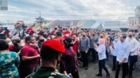 Presiden Jokowi Cek Harga Bahan Pokok di Pasar Baturiti
