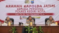 Kapolda Jatim Irjen pol Dr.Toni Harmanto Sampaikan Terima Kasih atas Upaya Harkamtibmas di Kota Kediri