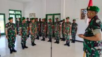Dandim 1715/Yahukimo Pimpin Upacara Korps Raport Pindah Satuan
