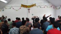 Ibadah Kebaktian, Tingkatkan Keimanan Warga Binaan Rutan Kabanjahe Kanwil Kemenkumham Sumut