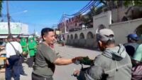 Koramil 01/Teluknaga Kodim-0510/Trs Pelopor Gerakan Senam SKJ 88 Dan Jumat Berkah Bersama Tri Matra