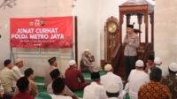 Jum’at Curhat di Masjid Masjid AR-Royan Taman Royal, Kapolres Metro Tangerang Kota Minta Peran serta Masyarakat Jaga Kamtibmas