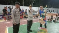 Kapolsek Air Joman Hadir Penutupan Turnament Bola Volly Ball Divisi Bhabinkamtibmas