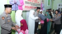 Peringati Isra Mi’raj, Polres Sampang Gelar Santunan Anak Yatim Dan Vaksinasi Booster Covid-19