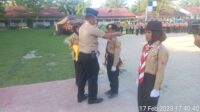 Kapolsek Prapat Janji Buka Secara Langsung Lomba Tingkat II Gerakan Pramuka Kwartir Ranting Buntu Pane Tahun 2023