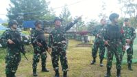 Berikan Arahan dan Penekanan, Asops Kasad Pimpin Tim Dalwasops Mabesad Kunjungi Pos Napua Satgas Yonif Raider 321/GT di Jayawijaya Papua