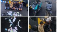 Aksi Sejumlah Remaja Berkonvoi (Diketahui kelompok Gengstar) Dengan Membawa Sajam, Polres Bogor Berhasil Amankan 5 Orang Remaja