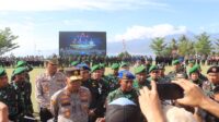 Kapolda Papua Barat Hadiri Upacara Gelar Operasi Gaktib Dan Yustisi Pomdam XVIII Kasuari