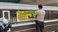 Polsek Payung Sekaki Gencar Lakukan Pemasangan Spanduk Himbauan Waspada Pencurian C3