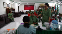 Donor Darah Dalam Rangka HUT Ke – 77 Persit Kartika Chandra Kirana TA.2023
