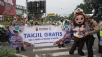 Satlantas Polres Bogor Bagikan 200 Takjil Gratis kepada Pengguna Jalan