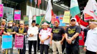 Ketum DPP Santri Tani NU H.T.Rusli Ahmad pimpin Aksi Demo Keprihatinan Petani Sawit Indonesia