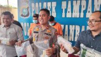 Polsek Tampan Gelar Konferensi Pers Pengungkapan Tindak Pidana Narkotika Jenis Pil Ekstasi