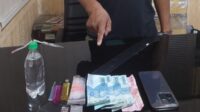 Polsek Tualang Amankan Pelaku Narkotika Jenis Sabu Saat Transaksi