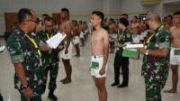 Cetak Prajurit Andal, Kasdam I/BB Pimpin Sidang Parade Penerimaan Tamtama PK TNI AD Panda Medan