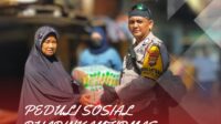POLISI MENEBAR VIRUS KEBAIKAN, PEDULI WARGANYA PAK BHABINKAMTIBMAS BERBAGI