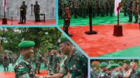 Danrem 181/PVT Pimpin Korp Raport Kenaikan Pangkat Perwira,Bintara Dan Tamtama Periode 1 April 2023