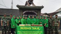 Seribu Paket Takzil di Bagikan Jajaran Koramil Kodim 0613/Ciamis Kepada Warga