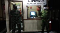 Jaga Kondusifitas Wilayah Piket Koramil 03/Serengan Patroli Bersama Linmas