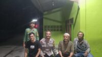 Bhabinkamtibmas Polsek Babakan Madang Polres Bogor, Gelar Siskamling Bersama Warga