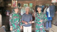 Berkah Ramadhan, Memasuki 11 Bulan Penugasan Satgas Pamtas Yonif 645/GTY Telah Terima 83 Pucuk Senpi Illegal dari Warga Perbatasan