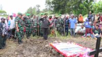 Dandim 1702/JWY Pimpin Upacara Pemakaman Salahsatu Prajurit Terbaiknya