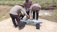 Ditsamapta Polda Kalbar Gunakan Drone Lakukan pemetaan Lahan Karhutla Di Rasau Jaya