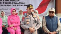 Sinergitas Berbagi Sembako Polres Pelalawan, Pengadilan Negeri, Kejaksaan Negeri, Bhayangkari dan Dharmayukti Karini