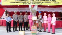 Kapolres Kampar Tinjau Pospam Ops Ketupat Lancang Kuning 2023 di Lapangan Merdeka dan Gerbang Tol Bangkinang