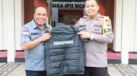 Kapolres Pelalawan Bersama Forkopinda Melakukan Pengecekan Pospam KM 55 Dalam Rangka Ops Ketupat Lancang Kuning Tahun 2023