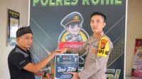 AKBP Andrian Pramudianto SH SIK MSi Serahkan Puluhan Paket Sembako Kepada Jurnalis Liputan Polres Rohil