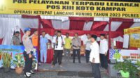Usai Hadiri Penutupan Suluk Koto Tuo, Pj Bupati Kampar Sempatkan Tinjau Beberapa Posko Mudik