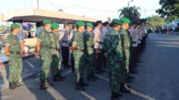 Kapolres Kuansing Pimpin Apel Pasukan Gabungan Pengamanan Malam Takbiran Hari Raya Idul Fitri 1444 H