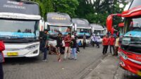 HARI INI PEMBERANGKATAN BUS ARUS BALIK MUDIK GRATIS KEMENHUB DARI 8 TERMINAL