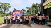 Polres Kuansing Lepas Rombongan Balik Gratis Idul Fitri 1444 H