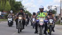 Jaga Kondusifitas Idul Fitri 1444 H, Kapolres Pelalawan Gelar Patroli Sepeda Motor di Tempat Wisata dan Keramaian